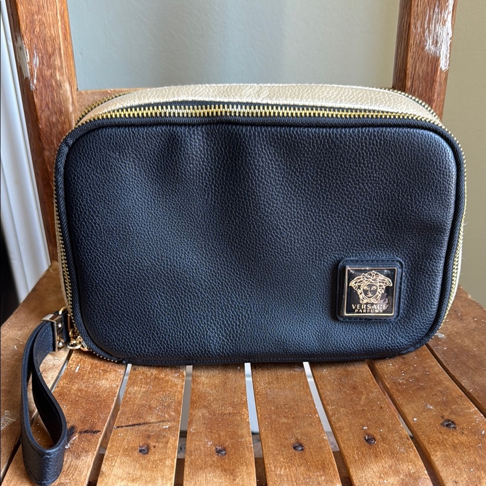 Versace Black and Gold Men's Bag
